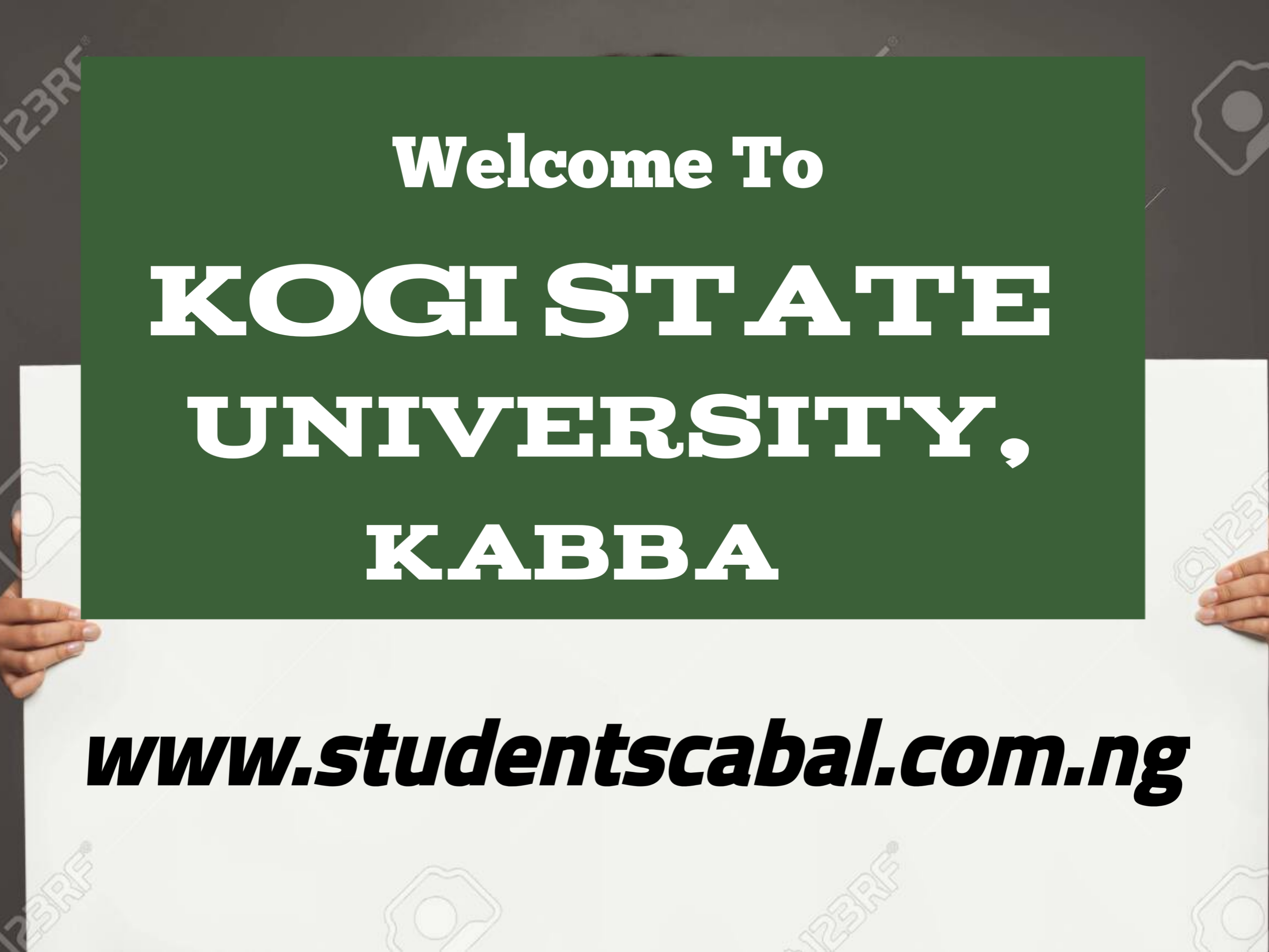 KSUK Cut Off Mark For All Courses | KSUK Post UTME Form | KSUK School Fees | Kogi State University Kabba Cut Off Mark KSUK Admission List