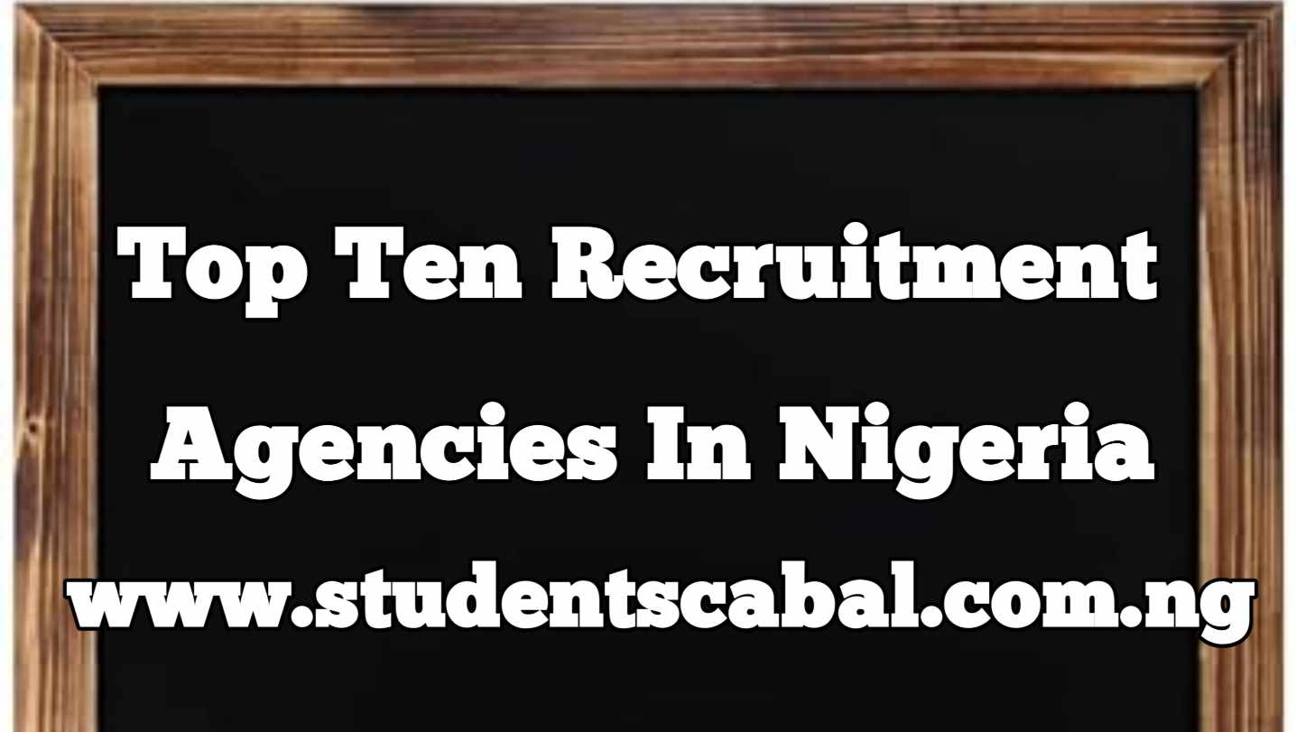 Top 10 Recruitment agencies in Nigeria