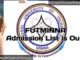 FUTMINNA Admission List