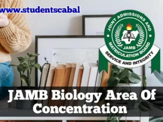 JAMB Chemistry Area Of Concentration